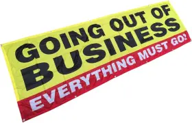 3x10fabric 4less 3x10 Ft Going Out Of Business Banner Sign Store Closing Vinyl