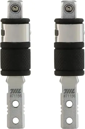 71156 711l Flat End 1/4 Inch Hex To Square Socket 2 In 1 Extension - Compatible With Leath