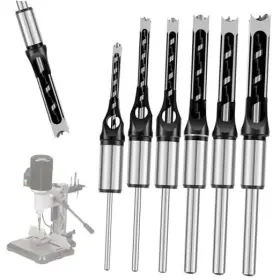 2053005i3891770j00zm1 Abizarch 6pcs Square Hole Drill Bits 1/4 Inch 5/16 3/8 1/2 5/8 9/16 High Speed