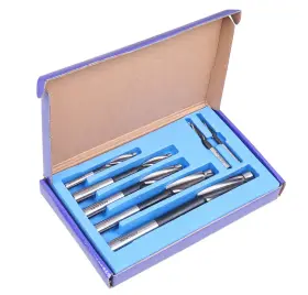 508s-007m Accusize Co. Ltd. Industrial Tools 7 Pc Metric Hss Solid Capscrew Counterbore Set 3 Flut