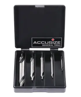 Accusize Industrial Tools 663566025780 5pc Ansi M42 H.s.s. 8% Cobalt Center Drill Set 05