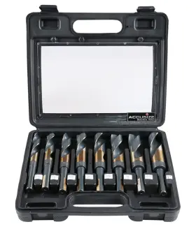 H516-6507 Accusize Industrial Tools M35 H.s.s. 5 Cobalt 1/2 Shank And Drill - 9/16 To 1