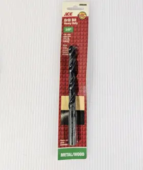 Ace 2000495 New Hardware 3/8 Inch Black Oxide Drill Bit 135 Split Point