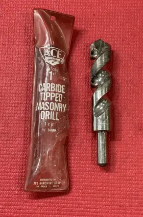 Ace 21516 Hardware 1 Inch X 6 Carbide Masonry Cement Percussion Duty Drill Bit