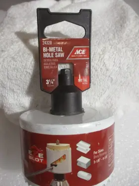 Ace 24328 Bi-metal 3-1/4 Inch Hole Saw # Eze Slot New