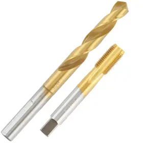 Aceteel T9/16-18-d12.9 9/16-18 Tap And 33/64 Drill Bit Set Ti-coated M2 Hss Unf 12.9mm