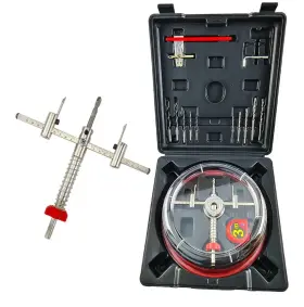 Saakdsa070 Aekeatda Adjustable Hole Saw Cutter Kit 1-5/8 Inch To 8 40-200mm With Abs Dust Cover For