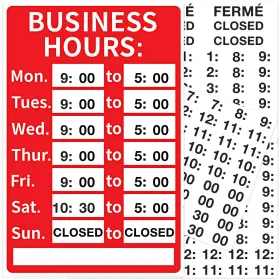 Aelop03-a Aelop Open Signs Business Hours Sign Durable Letters 8 X 12 Inches Red White
