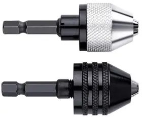 Ad20-005-2e Aiyun Keyless Chuck Adapter For Impact Driver - 2pcs 0.3-6.5mm X 2