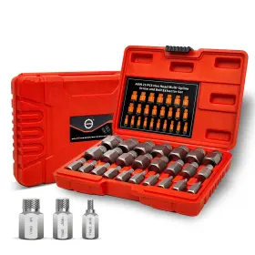 Akm 632770548422 25pcs Screw Extractor Set Hex Head Multi-spline Easy Out Bolt