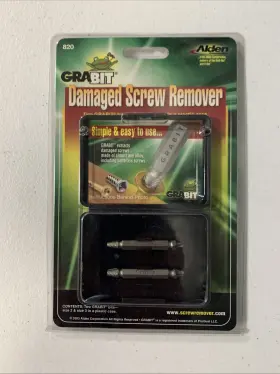 Alden 727708008205 New Grabit Damaged Screw Remover 2 Piece Kit #820 Size 3