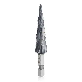 Amy-02-89 Aleric Four Spiral Flute Cobalt Step Drill Bit 1/8 Inch -1/2 M35 Wear-resistant T