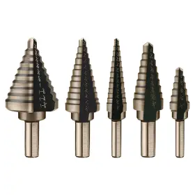 Amy-67 Aleric Drill Bit Set 5pcs Hss Titanium Step Bitshigh Speed Steel Bits For