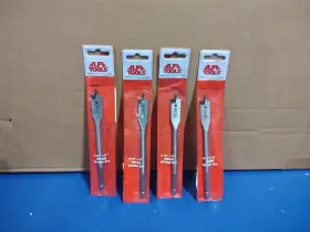 Alfa Tools 721511680443 4 Each 9/16 Inch X6 Wood Spade Bits New
