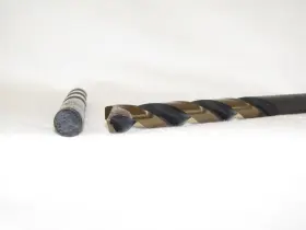 Bb74120 Alfa Tools 23/64 High-speed Steel Black Oxide And Gold Finish Blitz Bit Jobber Leng