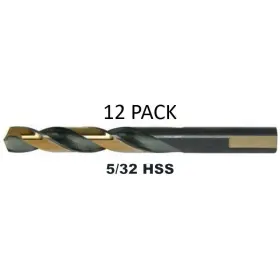 Bbml74207 Alfa Tools Bbml74206 5/32 Hss Blitz Bit Mechanics Length Drill - 12 Pack