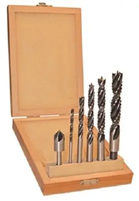 Ds50119 Alfa Tools 6 Pc Brad Point Drill Router Set
