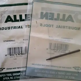 570090603 Allen 579639 Two T6 2.5 Bo Torx Bits Industrial Tools