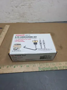 Fba-ams-628 Amana Tool New 6-pc Carbide Tipped Countersink Set With Adjustable Depth Stop Ams-628