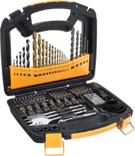 Ds-db100 Amazon Basics Drill And Driver Multi Bit Set Alloy Steel Wood Straight Bits