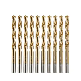 0010004 Amoolo 5/16 Inch Titanium Drill Bits 10pcs Premium 4341 Hss Metal