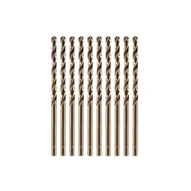 Amoolo 778716244611 1/8in Cobalt Drill Bits 10-pack M35 Hss For Hard Metal And Stainless Steel