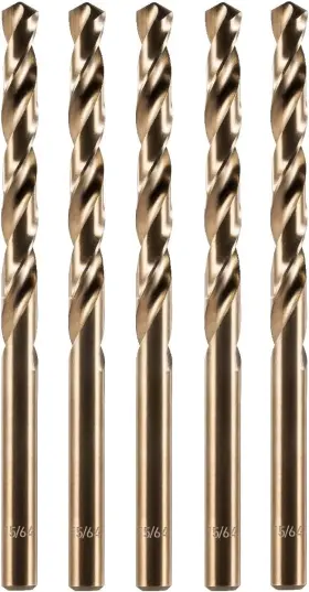 Am0020020 Amoolo 15/64 Inch Cobalt Drill Bits 5pcs M35 Hss Metal In