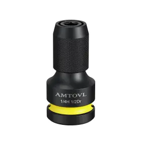 Avl033 Amtovl Impact To 1/4 Hex Converter - 1/2 Inch Drive Female 1/4-inch Adapter F
