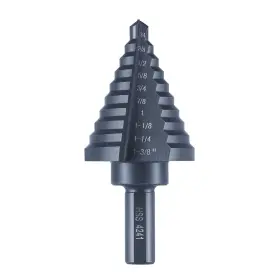 Ubt1070 Anfrere 10 Sizes Step Drill Bit For Metal Sheet 1/4 To 1-3/8 Inches High Spe