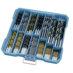 Bn90mo49 Angel Sar 130 Pcs Drill Bit Set All-purpose Kit With Titanium Masonry For Wood