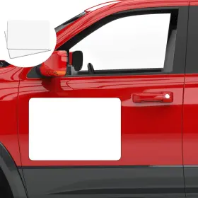 Anoer Cma01 Set Of 2 - Blank Car Door Magnet Sticker 18x12 Inch White Pack