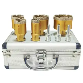 Dhst58001k2 Antengdatool Dry/wet Diamond Hole Saw Set - 5 Pieces/box Porcelain/tile Core Drill Bits Ki