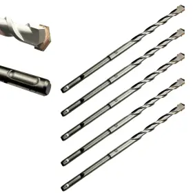 2x8-5-us-01 Aouvau Hd-a1/2x8-5-us-01 1/2 Inch X8 Sds Plus Rotary Hammer Drill Bit Set 5 Pcs Carbide-tippde For Masonry