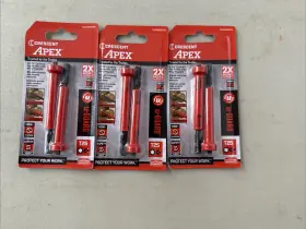 Caumb3bt25 Apex Crescent 3 1/2 Inch T25 Bits Packs 6 Total