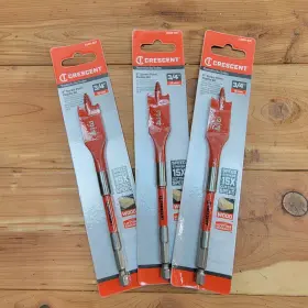 Dsp1070 Apex Tool Group Lot Of 3 Crescent Screw Point Spade Drill Bit 3/4 Inch X 6