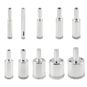 Ast220218-601 Aracombie 10 Pack Diamond Hole Saw Kit Ceramic Tile Drill Bits Tipped Bi