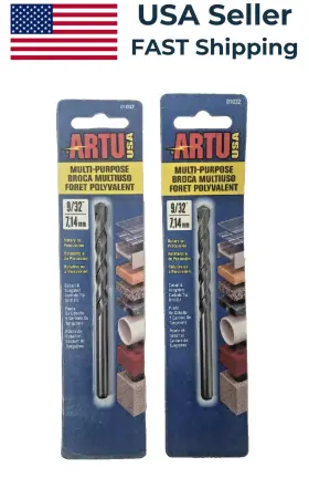 01032 Artu 2 Pack - 9/32 Inch X 4-3/8 L Tungsten Carbide Tipped Drill Bit