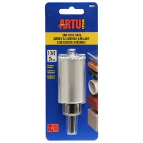 02820 Artu 1-3/8 Inch Tungsten Carbide Grit Hole Saw With Arbor/pilot