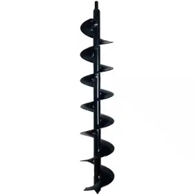 Ashman Online 445043150184 3.5 Inch X 24 L Heavy-duty Metal Auger With Helical Screw Blade For Drill The