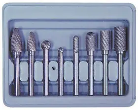 Ast-2181 Astro Pneumatic Tools 8 Piece Rotary Carbide Tool Bit Set