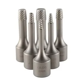 50201 Ate 6pc 3/8 Inch Drive Extractor Socket Bits Remove Broken Screws Easy Out Set