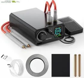 9000w Awithz 445002828802 Battery Spot Welder Rotary Knob Operation 100 Gears Adjustable Foot Pedal
