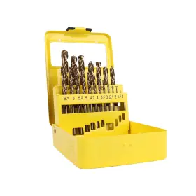B Bosi Tools 755538762189 Cobalt Drill Bits Set 19pcs Metric M35 Hss 135 Degree Tip Split Point Jobber