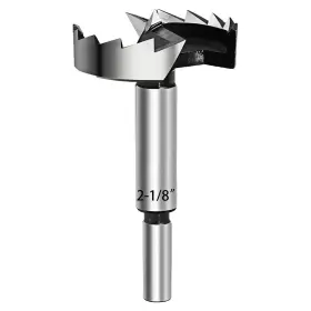 Basynol 919305683808 Forstner Bit 2-1/8 Inch Drill Wood Drilling With Round Shank