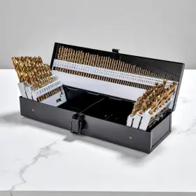 2491a-b1 Bauer 115 Pc Cobalt High Speed Steel Fractional Number And Letter Index Drill Bit Set