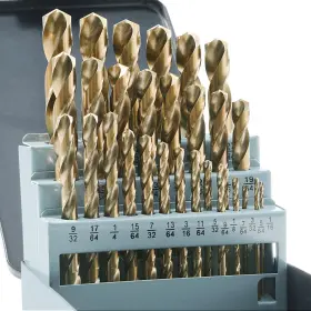 16ftft-1 Behappy 723496880672 29pcs Cobalt Drill Bit Set 1/16ftft-1/2ftft M35 High Speed Steel Twis