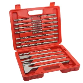Behappy 723496882072 17pcs Rotary Hammer Sds Plus Drill Bits And Chisel Sets Carbide Tipped Ma