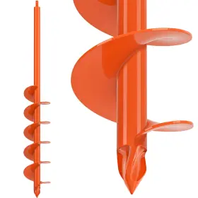 Bhad-g-32-1p Benelabel Upgraded Auger Drill Bit For Planting 4 X 32 Inch Garden Spiral Post Hole Dig