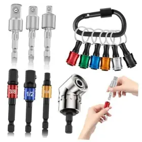 20004315201 Bengting 6pcs 1/4 Inch Hex Shank Screwdriver Bit Holder Aluminum Alloy Quick Release