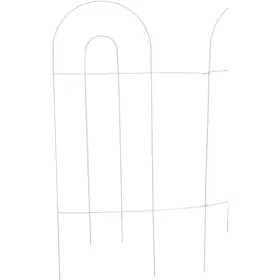 742174 Best Garden 009326709604 10 Ft. Powder-coated White Wire Folding Fence